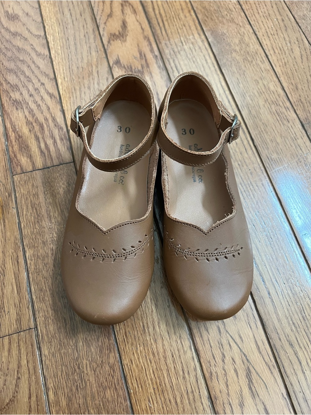 Adelisa & Co. Cosecha Mary Janes Children’s Leather Shoes - Brown Size 30 (12)